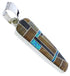 Silver Multicolor Southwestern Pendant Jewelry PX30151